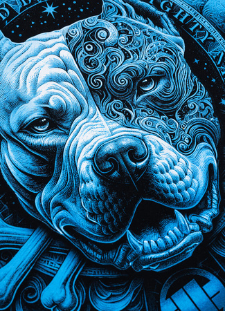 T-shirt PIT BULL WORLD czarny