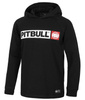 Longsleeve dziecięcy z kapturem PIT BULL HILLTOP JUNIOR czarny