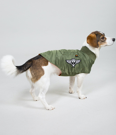 Kurtka dla psa ALPHA INDUSTRIES DOG MA-1 oliwkowa (sage green) 138966 01