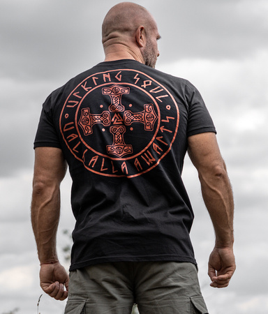 T-shirt DOBERMANS THORS CROSS TS386 czarny