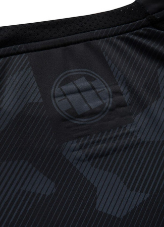 Rashguard PIT BULL DILLARD CASINO szary krótki rękaw