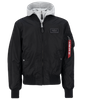 Kurtka ALPHA INDUSTRIES MA-1 D-Tec czarno-szara 183110 03