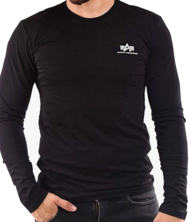 Longsleeve ALPHA INDUSTRIES SMALL LOGO czarny 198517 03