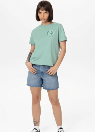 T-shirt damski PIT BULL Oversize PLANET SURF light mint