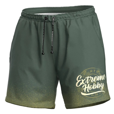 Szorty sportowe EXTREME HOBBY BADGE khaki