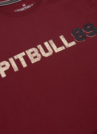 T-shirt PIT BULL DOG 89 bordowy