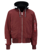 Kurtka ALPHA INDUSTRIES MA-1 ZHP bordowa (burgundy) 118101 184