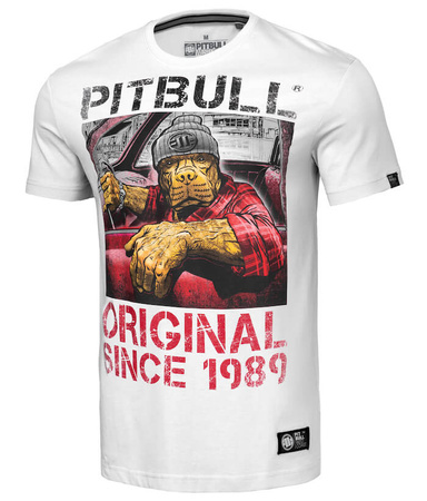 T-shirt PIT BULL DRIVE biały