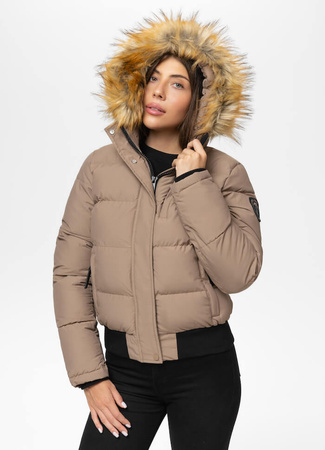 Damska kurtka PIT BULL AZALEA WMN beżowa (dark sand)