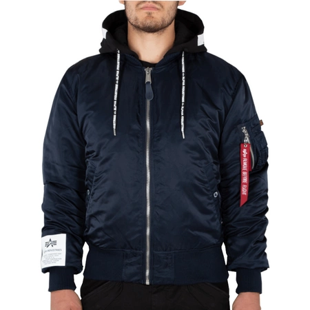 格安 FD PUFFER ZH MA-1 INDUSTRIES ALPHA Kurtka czarna 03 118108 ジャケット・アウター