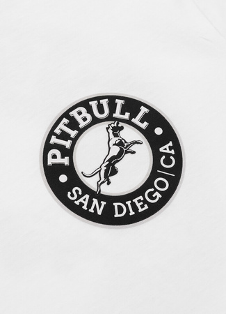 T-shirt PIT BULL SAN DIEGO CA BLACK biały