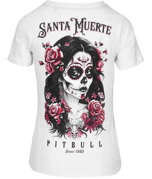 T-shirt damski PIT BULL SANTA MUERTE ROSE WMN biały