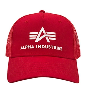 Czapka ALPHA INDUSTRIES TRUCKER BASIC czerwona (speed red) 186902 328
