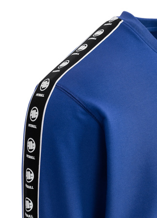 Bluza PIT BULL Tricot Terry TAPE NUGGET niebieska (electric blue) prosta