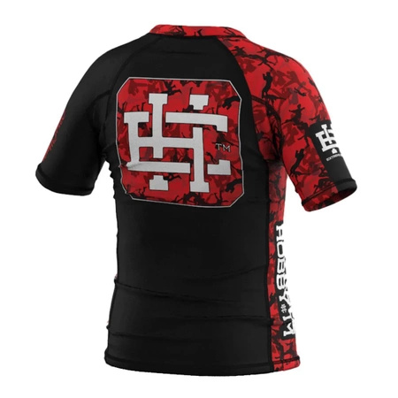Short Sleeve Rashguard Kids Red Warrior