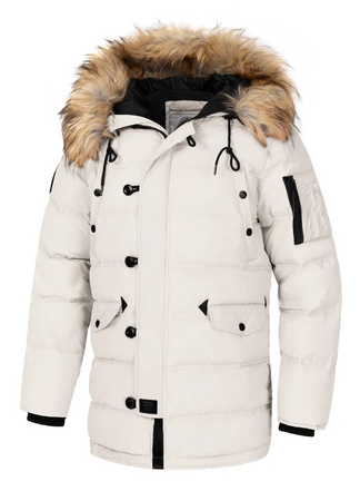 Kurtka parka PIT BULL KINGSTON II off white