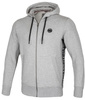 Bluza PIT BULL FRENCH TERRY SMALL LOGO szara rozpinana