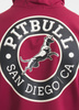 Bluza PIT BULL Tricot Terry SAN DIEGO CA bordowa kaptur