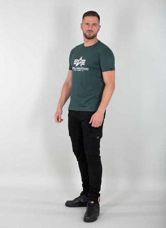 T-shirt ALPHA INDUSTRIES BASIC zielony (navy green) 100501 610