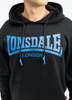 Bluza LONSDALE CHATSWORTH czarna kaptur