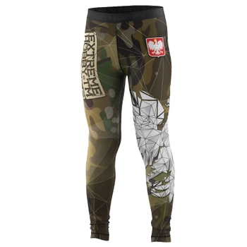 Legginsy kids  EXTREME HOBBY POLSKA CAMO khaki