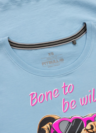 T-shirt damski PIT BULL SUNGLASSES DOG WMN light blue