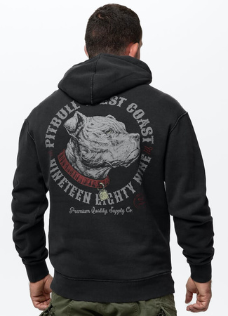 Bluza PIT BULL WASHED STRENGTH & RESPECT dark graphite kaptur