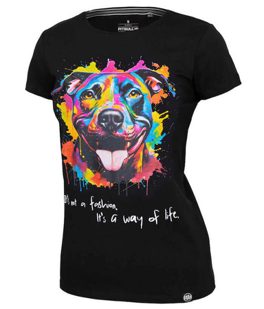 T-shirt damski PIT BULL WATERCOLOR WMN czarny