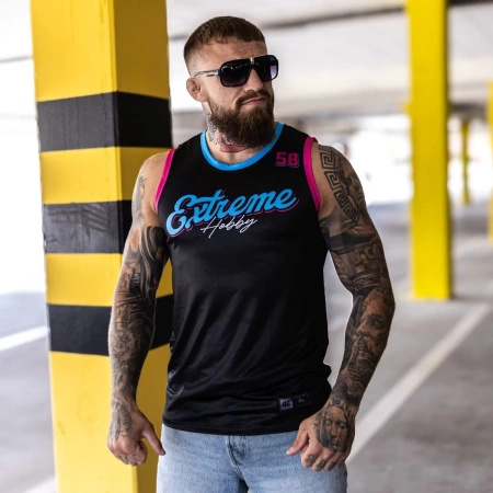 Tank Top Koszykarski EXTREME HOBBY VIBE czarny