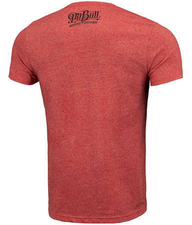 T-shirt PIT BULL CUSTOM FIT VINTAGE BOXING czerwony melanż