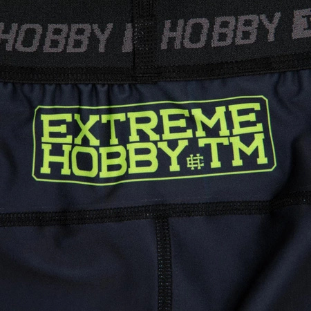 Legginsy sportowe damskie EXTREME HOBBY FOLK 3/4 czarny