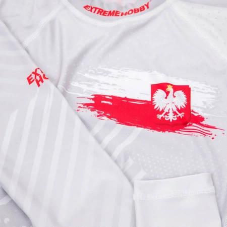 Longsleeve rashguard damski EXTREME HOBBY POLSKA PRIME biały