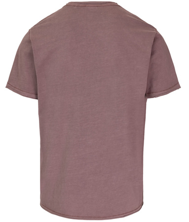 T-shirt PIT BULL T-shirt PIT BULL Denim Washed RAW EDGE SKULL LOGO dusty burgundy