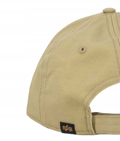 Czapka ALPHA INDUSTRIES VELCRO CAP beżowa (sand) 168903 14