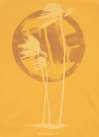 T-shirt PIT BULL PALMS warm yellow