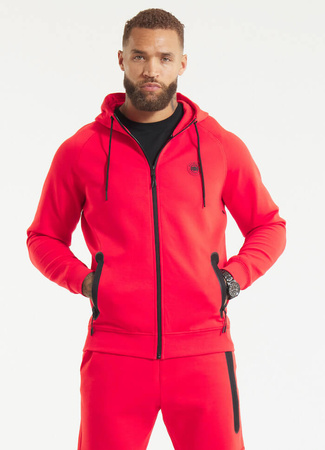 Bluza PIT BULL DOGWOOD czerwona (fluo red) rozpinana