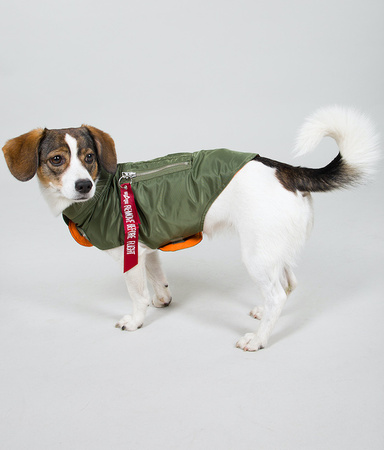 Kurtka dla psa ALPHA INDUSTRIES DOG MA-1 oliwkowa (sage green) 163901 01