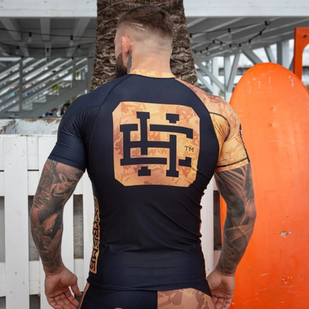 Short sleeve rashguard  EXTREME HOBBY GOLDEN WARRIOR czarny