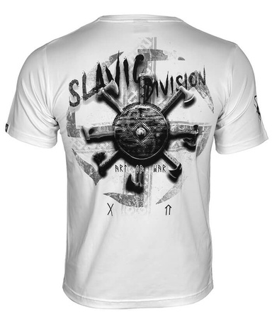 T-shirt SLAVIC DIVISION ART OF WAR biały