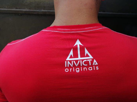 T-shirt INVICTA ORIGINALS czerwony