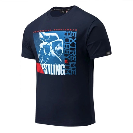 T-shirt EXTREME HOBBY WRESTLING PRO granatowy