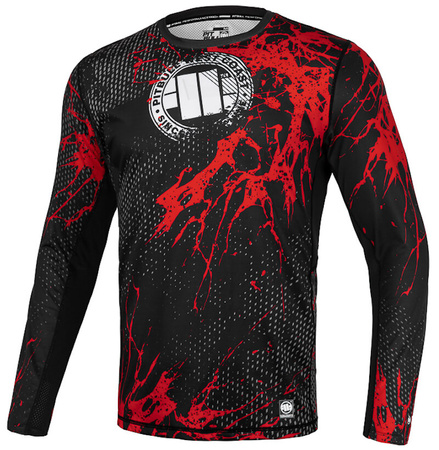 Longsleeve Rashguard MESH Performance PIT BULL BLOOD DOG 2 czarny