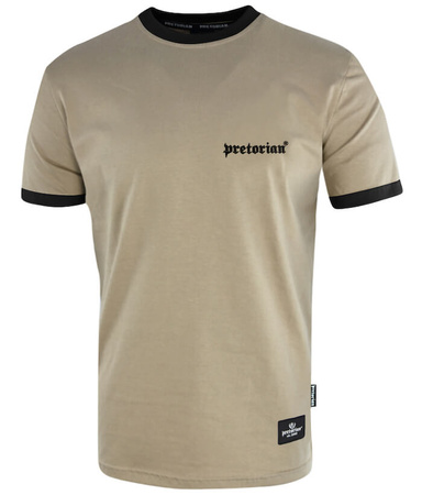 T-shirt PRETORIAN SMALL LOGO piaskowy