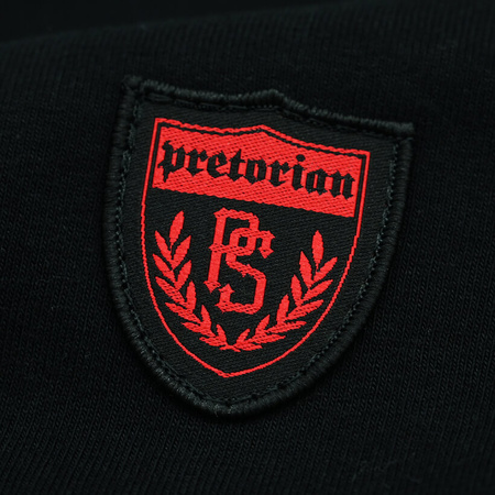 Bluza PRETORIAN SHIELD HONOUR prosta czarno-czerwona