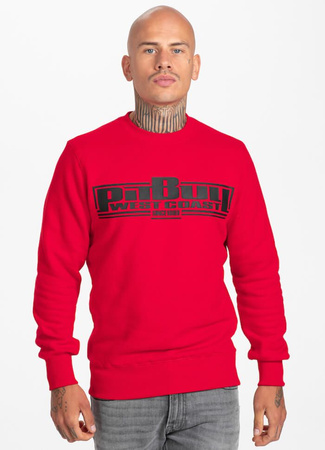 Bluza PIT BULL CLASSIC BOXING czerwona prosta