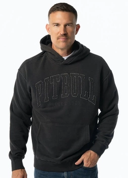 Bluza PIT BULL WASHED ORLANDO dark graphite kaptur
