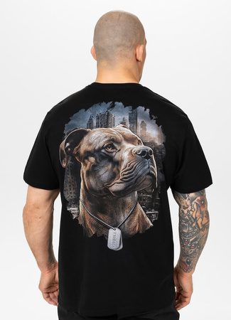 T-shirt PIT BULL HERO czarny