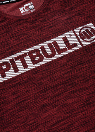T-shirt PIT BULL HILLTOP CASUAL SPORT bordowy (burgundy melange)