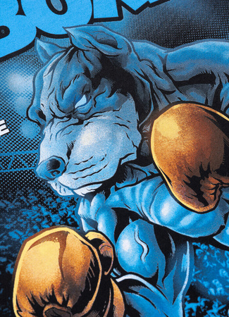 T-shirt PIT BULL MASTERS OF BOXING czarny