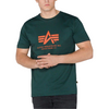 T-shirt ALPHA INDUSTRIES BASIC ciemnozielona (dark petrol) 100501 353